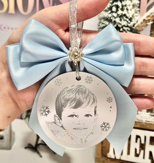 Blue Handmade Tree Decoration