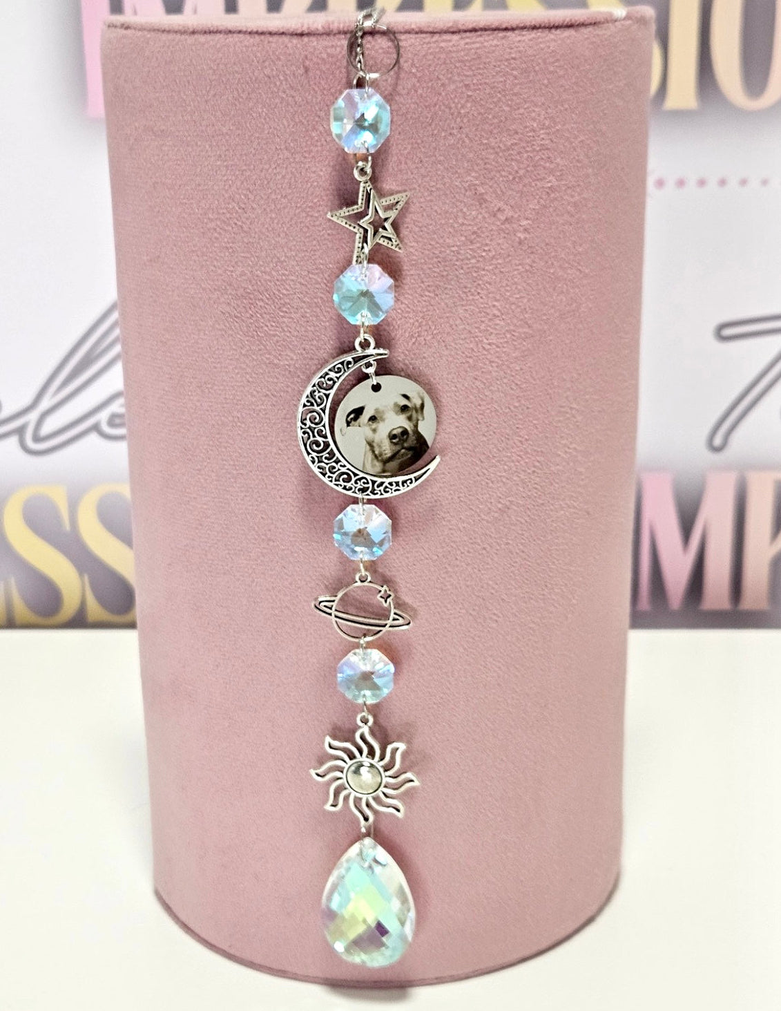Medium Silver Moon Sun Catcher