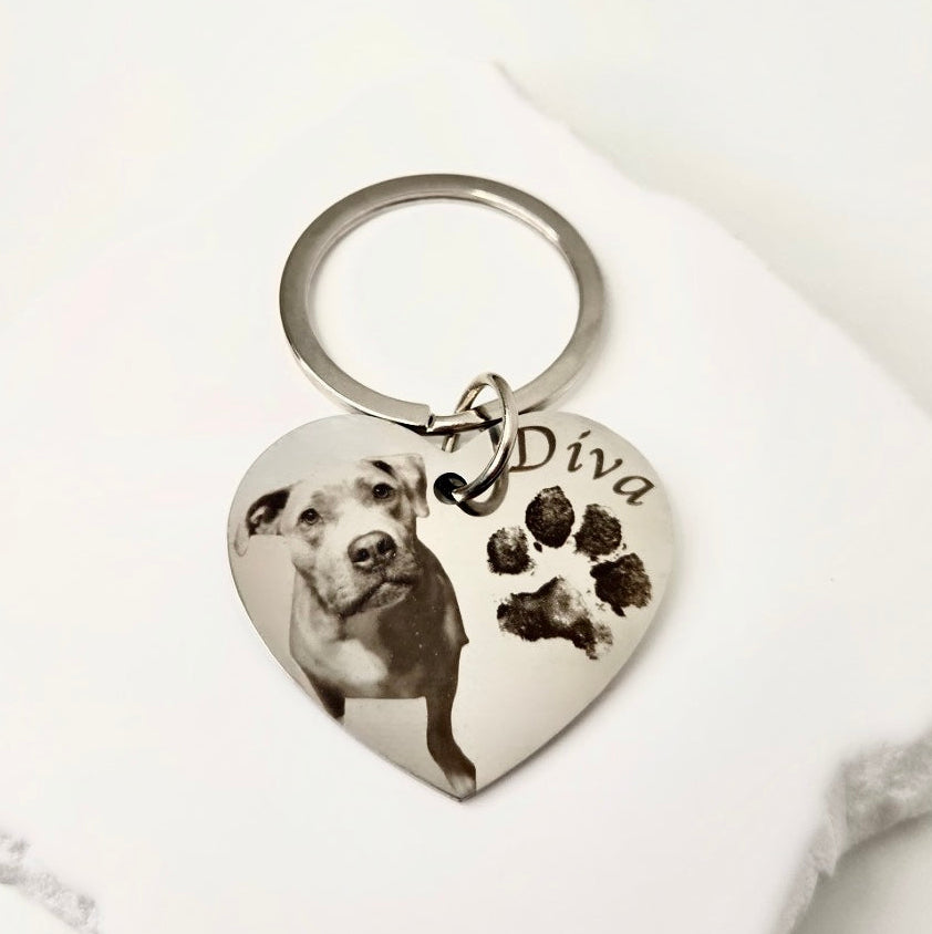 Large Heart Keyring