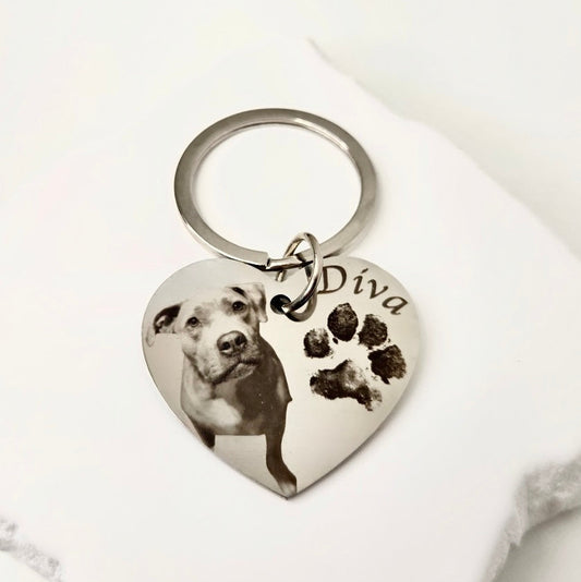 Large Heart Keyring