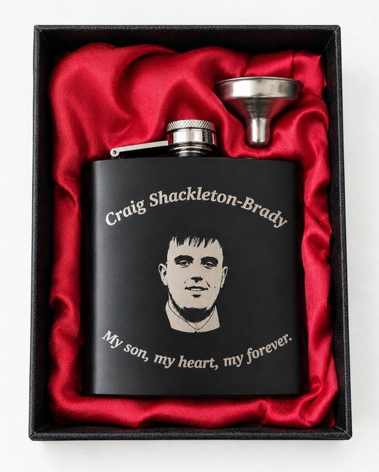 6OZ Personalised Flask