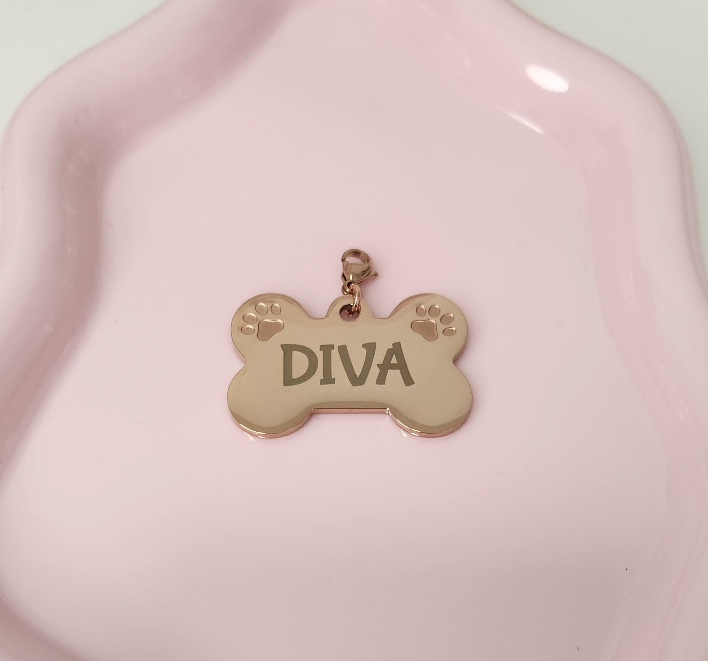Rose Gold Dog Collar Pendant