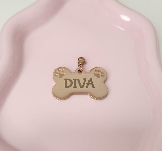 Rose Gold Dog Collar Pendant