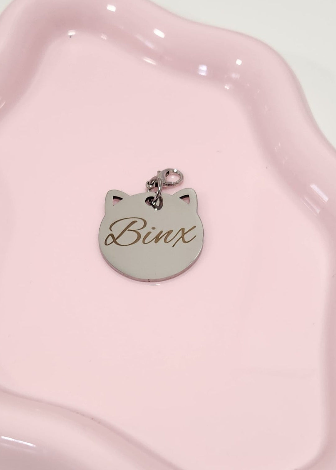 Silver Cat Collar Pendant