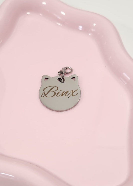 Silver Cat Collar Pendant