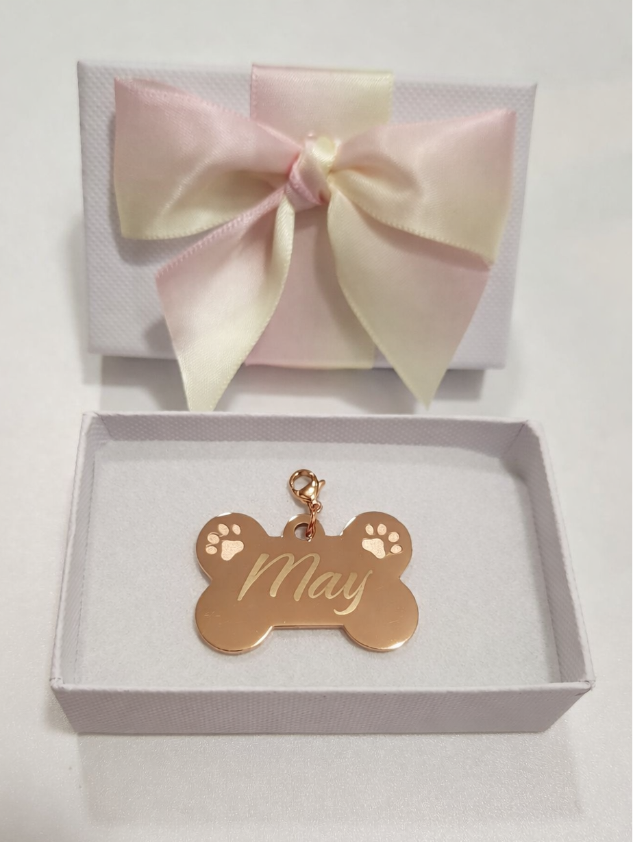 Rose Gold Dog Collar Pendant