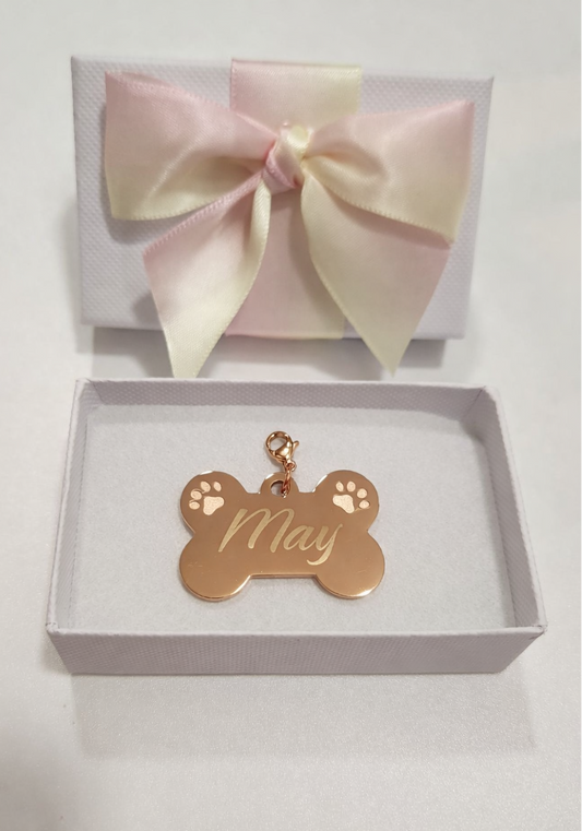 Rose Gold Dog collar pendant