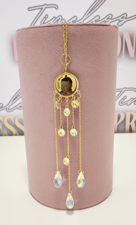 Large Gold Moon Suncatcher