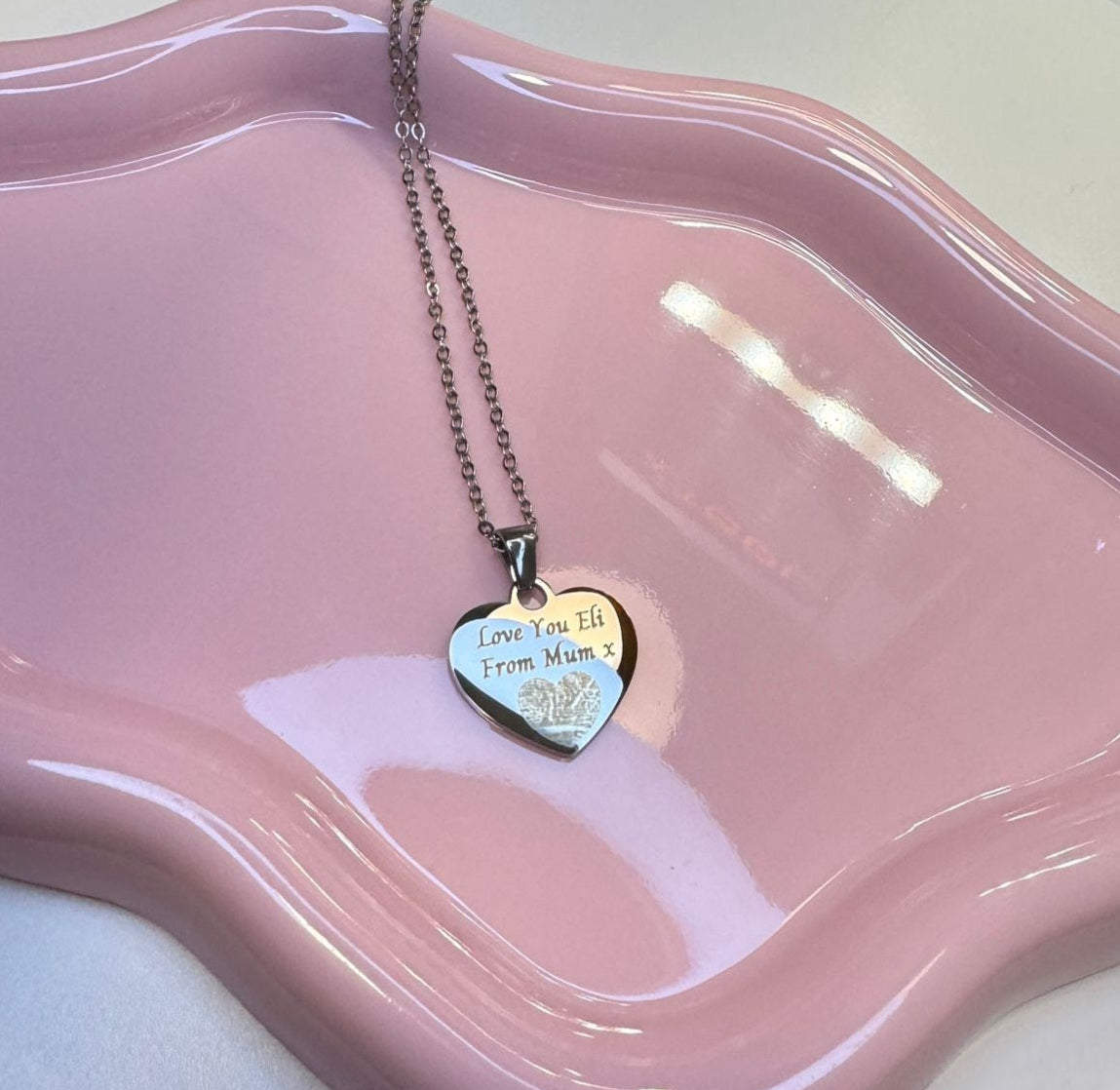 Silver Heart Pendant Necklace