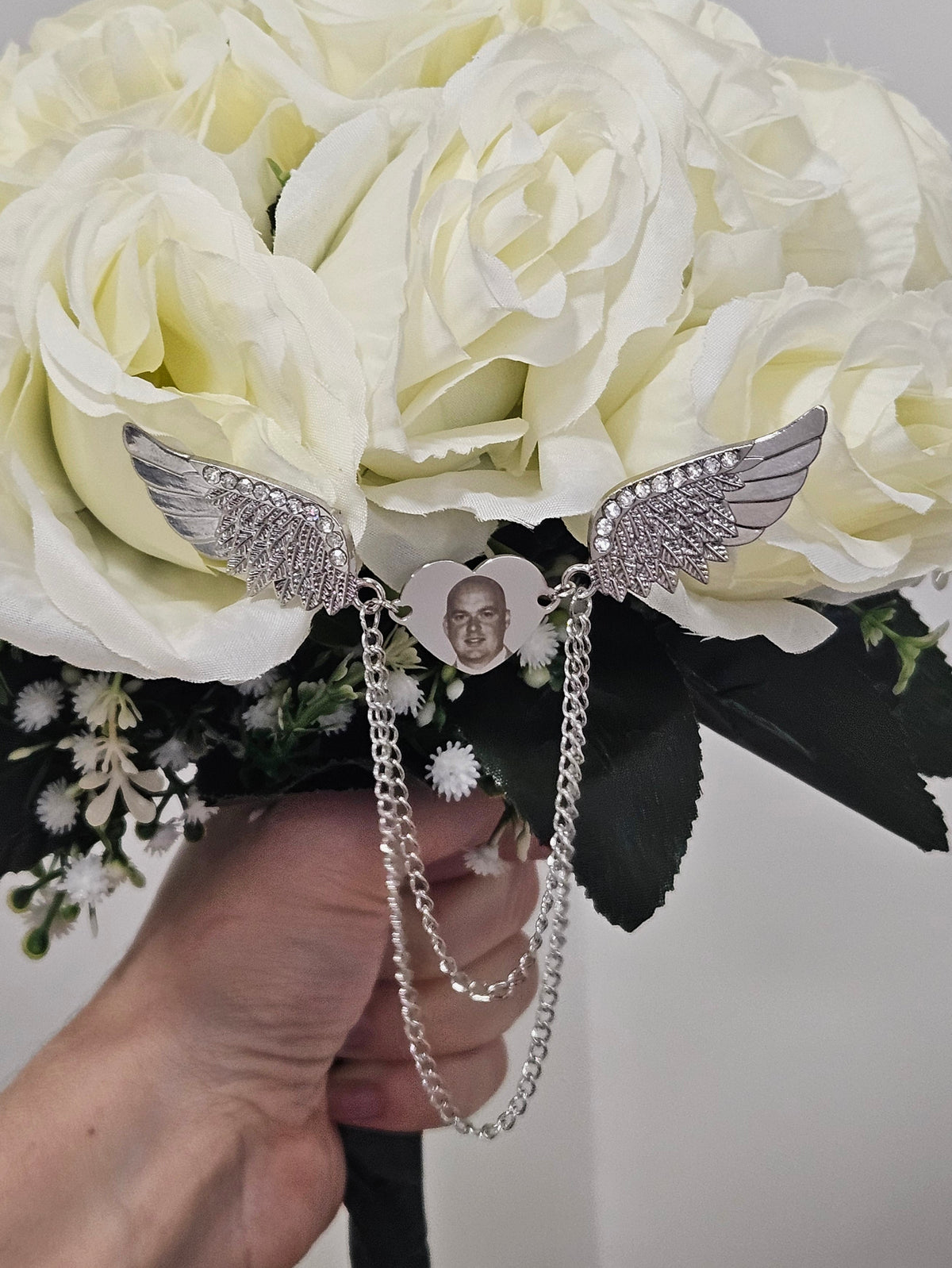 Double Wing Pin Silver