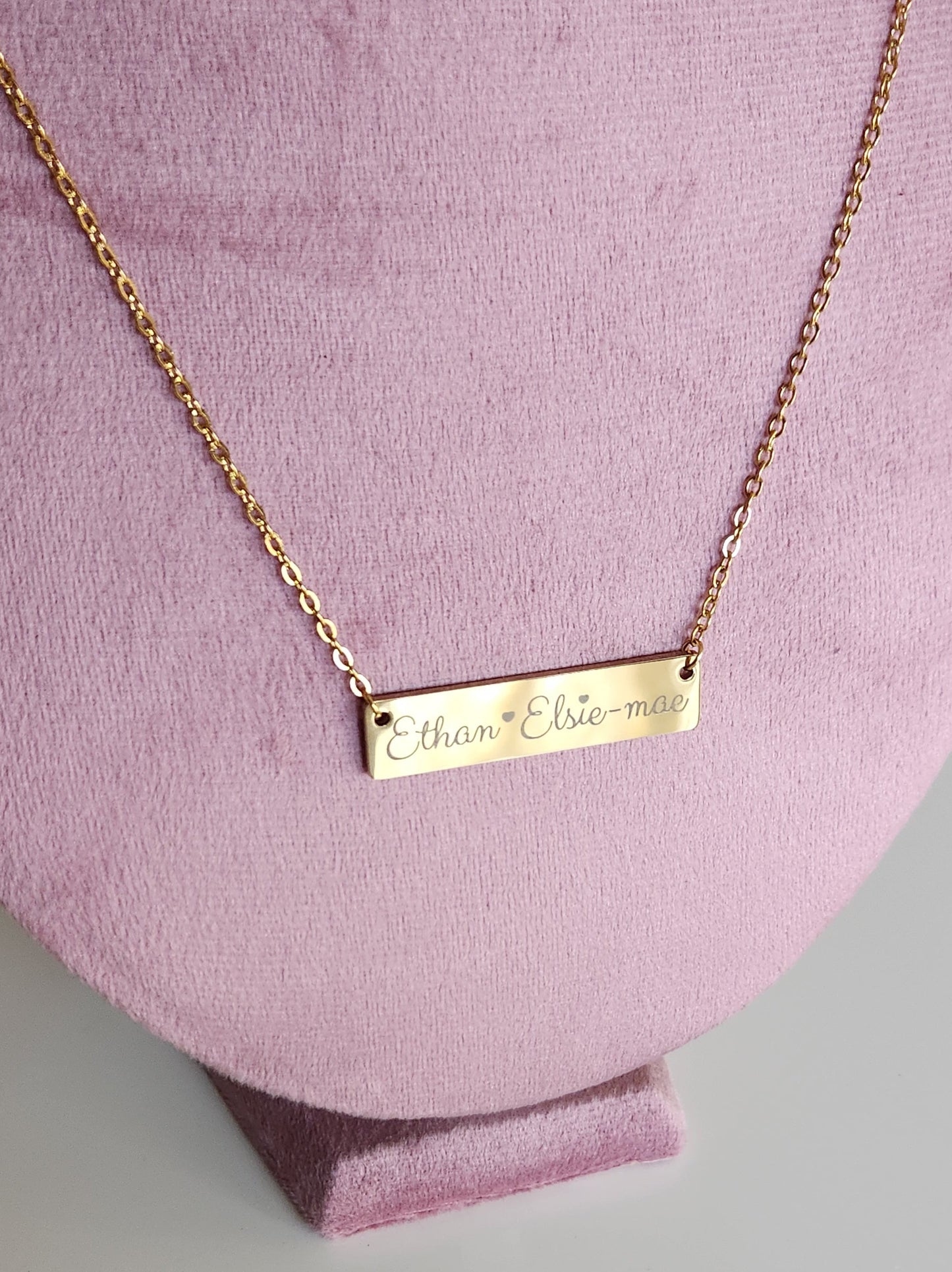 Gold Bar Necklace