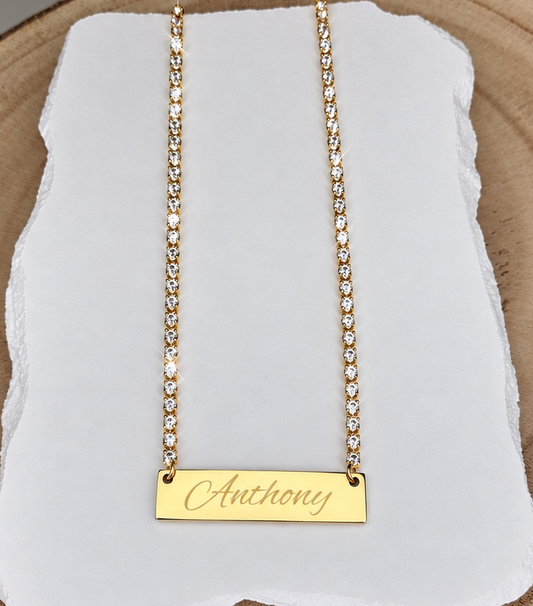 Gold Diamonte Necklace