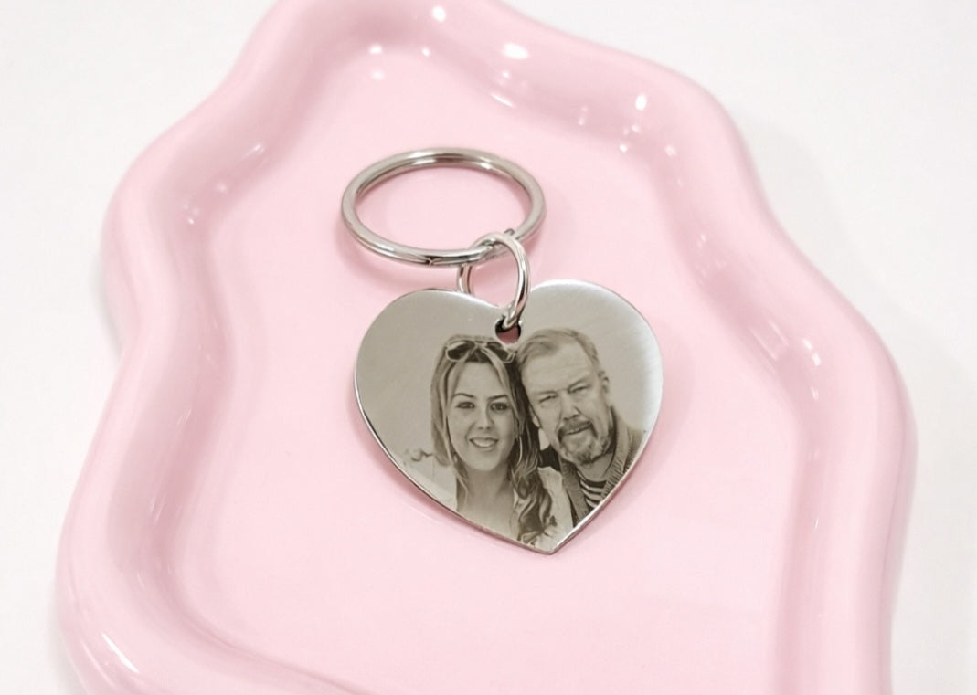 Large Heart Keyring