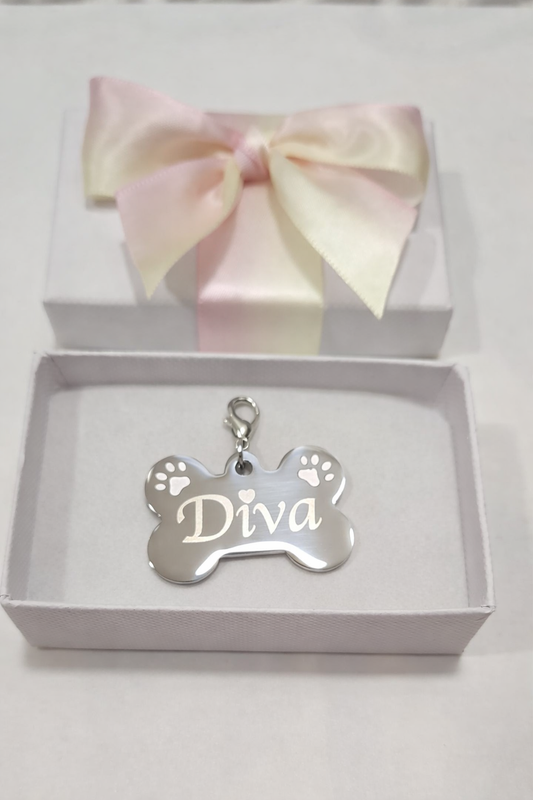 Silver Dog Collar Pendant