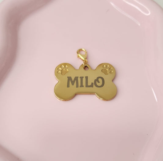Gold Dog Collar Pendant
