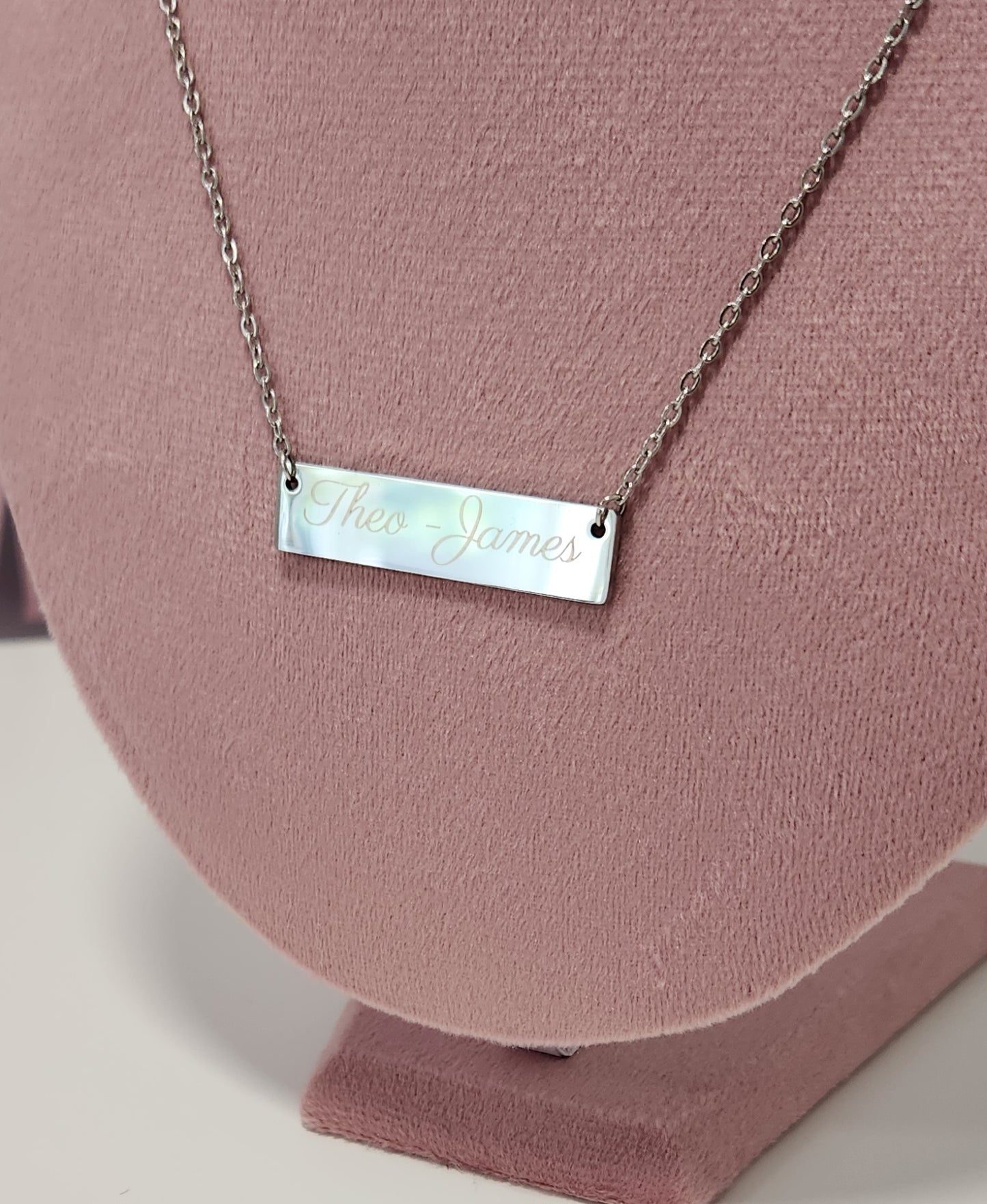 Silver Bar Necklace
