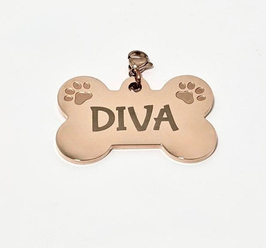 Rose Gold Dog Collar Pendant